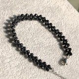 Natural Spinel Chain Bracelet Round Faceted Beads Crystal Reiki Healing Stone