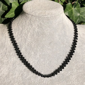 Fengbaowu Spinel Necklace Round Faceted Beads Reiki Healing Stone
