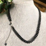 Fengbaowu Spinel Necklace Round Faceted Beads Reiki Healing Stone