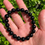 1 Pc Fengbaowu Tourmaline Bracelet Crystal Quartz Healing Stone Men Women