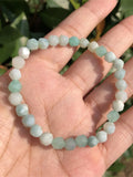 Fengbaowu Amazonite Bracelet Diamond Shape Faceted Beads Crystal Healing Stone