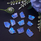 Fengbaowu Natural Moonstone Butterfly Pendant Crystal Healing Stone Jewelry Gift