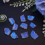 Fengbaowu Natural Moonstone Butterfly Pendant Crystal Healing Stone Jewelry Gift