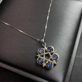 Moonstone Labradorite Star Pendant 925 Sterling Silver Jewelry