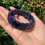 Fengbaowu Sodalite Bracelet Faceted Bead Bangle Crystal Quartz Healing Stone