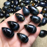 1 Pc Tiger Eye Water Drop Jewelry DIY Reiki Healing Stone