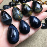 1 Pc Tiger Eye Water Drop Jewelry DIY Reiki Healing Stone