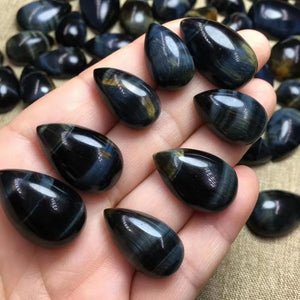 1 Pc Tiger Eye Water Drop Jewelry DIY Reiki Healing Stone