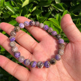 8mm Charoite Bracelet Natural Healing Stone Reiki Jewelry Gift