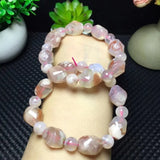 Cherry Blossom Stone Bracelet - Flower Sakura Agate Crystal Healing