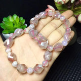 Cherry Blossom Stone Bracelet - Flower Sakura Agate Crystal Healing