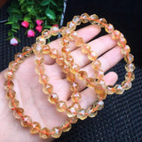 Natural Citrine Azeztulite Bracelet Crystal Jewelry Gift