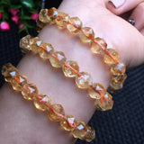 Natural Citrine Azeztulite Bracelet Crystal Jewelry Gift
