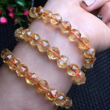 Natural Citrine Azeztulite Bracelet Crystal Jewelry Gift