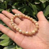 Coffee Shell Trochid Bracelet Round Beads Jewelry Gift