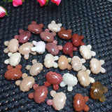 Alashan Agate Rabbit Jewelry Set - Pendant Bracelet Earring