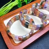 Natural Colorful Crystal Quartz Bracelet Bangle Reiki Healing Stone