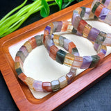 Natural Colorful Crystal Quartz Bracelet Bangle Reiki Healing Stone