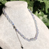 Fengbaowu Colorful Fluorite Necklace Crystal Healing Jewelry