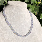 Fengbaowu Colorful Fluorite Necklace Crystal Healing Jewelry