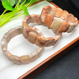 Natural Coral Jade Bracelet Bangle Crystal Healing Stone Jewelry