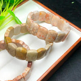 Natural Coral Jade Bracelet Bangle Crystal Healing Stone Jewelry