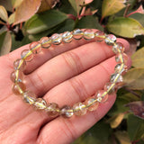 Natural Cracked Rainbow Smoky Citrine Bracelet Crystal Stone Jewelry