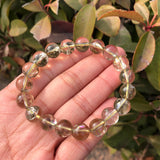 Natural Cracked Rainbow Smoky Citrine Bracelet Crystal Stone Jewelry