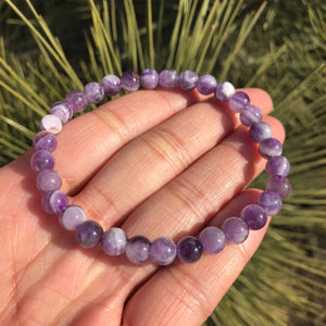Natural Dream Amethyst Bracelet Crystal Healing Stone Jewelry