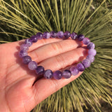 Natural Dream Amethyst Bracelet Crystal Healing Stone Jewelry