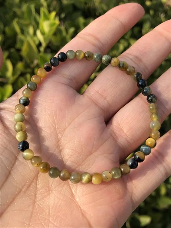 Natural Tiger Eye Bracelet Crystal Healing Stone Jewelry Gift