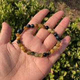 Natural Tiger Eye Bracelet Crystal Healing Stone Jewelry Gift