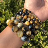 Natural Tiger Eye Bracelet Crystal Healing Stone Jewelry Gift
