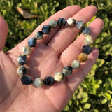 Natural Dream Tiger Eye Bracelet Diamond Beads Crystal Quartz Healing Stone
