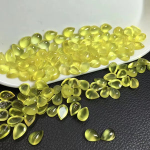 1 Pc Prehnite Water Drop for Jewelry Making Reiki Healing Stone DIY