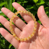 Natural Rutilated Quartz Bracelet Crystal Healing Stones Jewelry