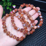 Natural Sunstone Bracelet Irregular Shape Bead Crystal Reiki Healing Stone