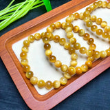 Fengbaowu Tiger Eye Bracelet Round Beads Crystal Reiki Healing Stone