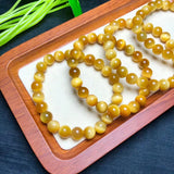 Fengbaowu Tiger Eye Bracelet Round Beads Crystal Reiki Healing Stone