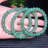 Green Aventurine Bracelet Bamboo Joint Shape Crystal Healing Stone