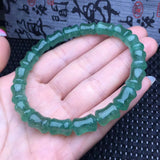 Fengbaowu Natural Green Strawberry Quartz Bracelet Crystal Healing Stone Jewelry