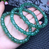 Fengbaowu Natural Green Strawberry Quartz Bracelet Crystal Healing Stone Jewelry
