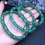 Fengbaowu Natural Green Strawberry Quartz Bracelet Crystal Healing Stone Jewelry