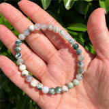 Natural Green Tree Agate Bracelet Healing Stones for Women and Men