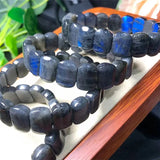 Grey Moonstone Labradorite Bracelet Crystal Healing Stone Jewelry Gift