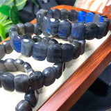 Grey Moonstone Labradorite Bracelet Crystal Healing Stone Jewelry Gift