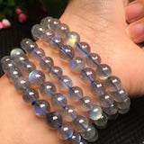 Grey Moonstone Labradorite Bracelet Crystal Quartz Healing Stone