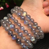 Grey Moonstone Labradorite Bracelet Crystal Quartz Healing Stone