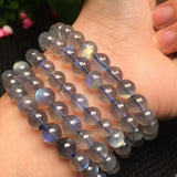 Grey Moonstone Labradorite Bracelet Crystal Quartz Healing Stone