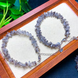 Natural Herkimer Diamond Chain Bracelet Crystal Reiki Healing Stone Jewelry